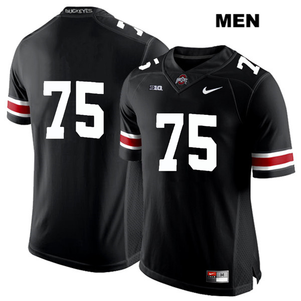 Ohio State Buckeyes Men's Thayer Munford #75 White Number Black Authentic Nike No Name College NCAA Stitched Football Jersey KQ19V84LD